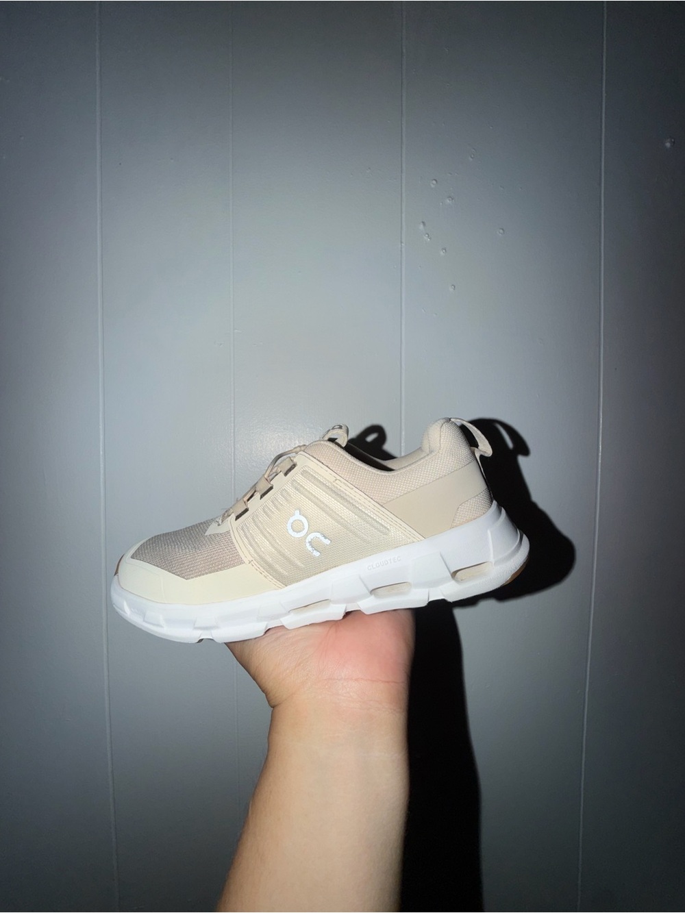 On Running CloudSwift Kids' Lightweight Sneaker in Cream and White